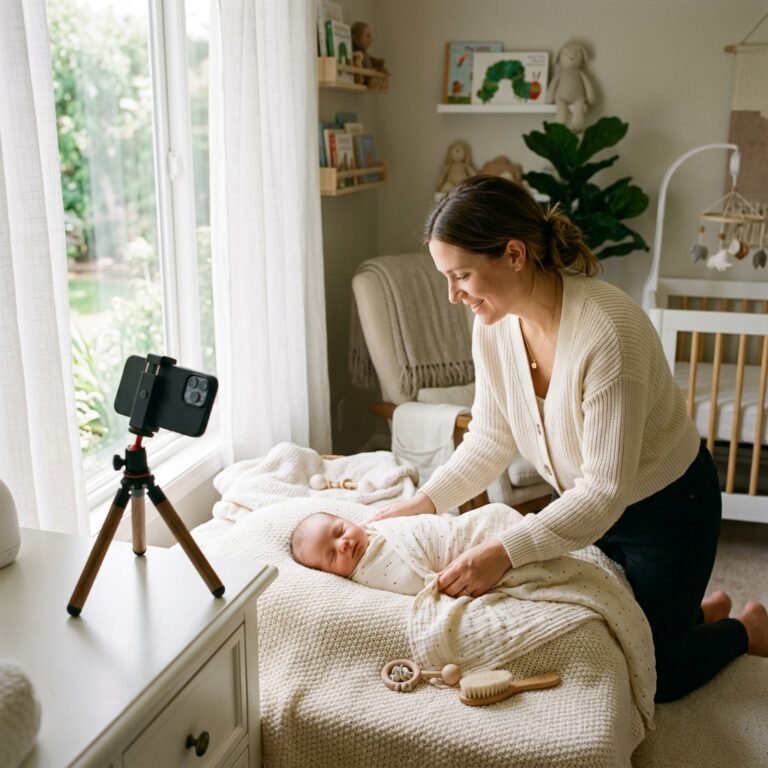 How To Safely Recreate Womb Style Newborn Photo Poses At Home With An iPhone