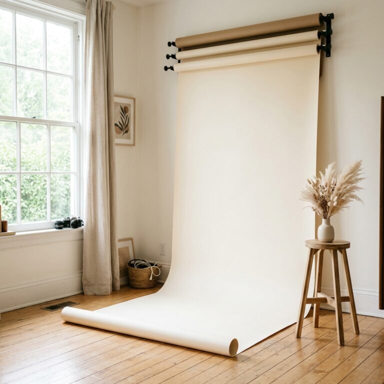 How to Set Up a Minimalist Seamless Paper Backdrop Maternity Photoshoot