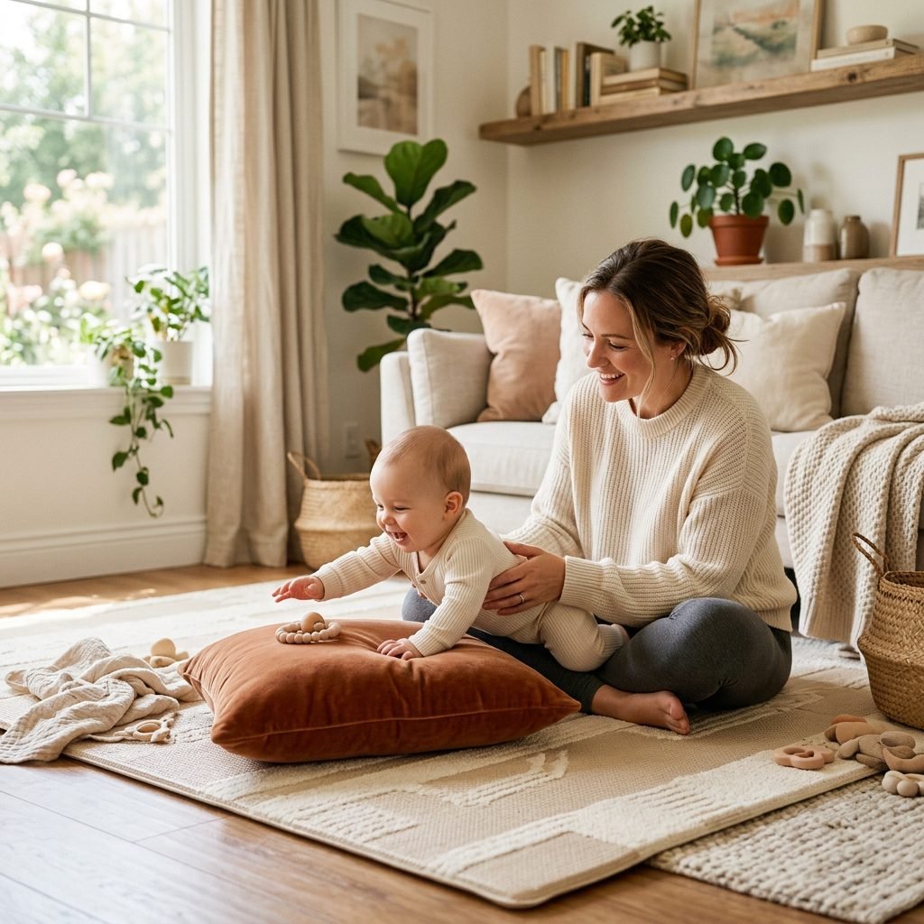 How to Set Up a Safe Pillow Obstacle Course to Help Your Baby Learn to Crawl