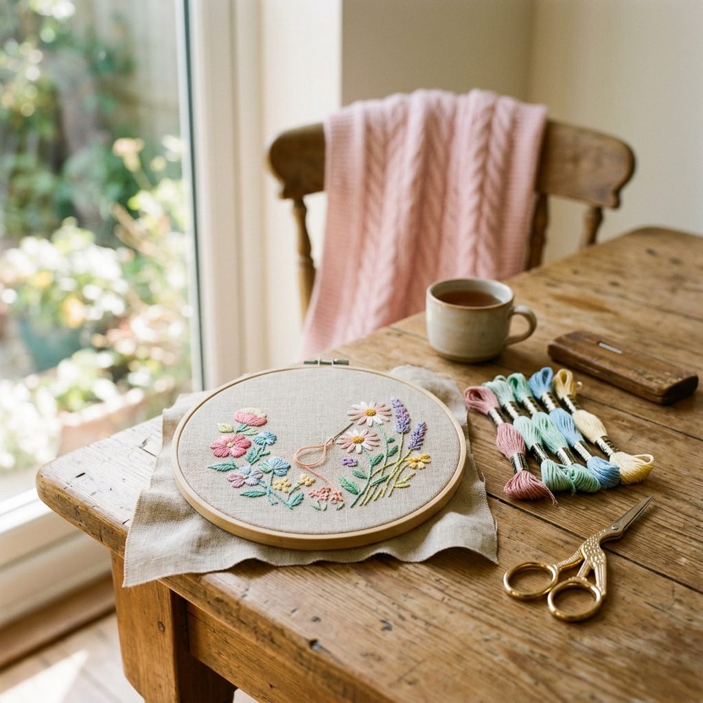 How to Sew an Embroidered Hoop Birth Announcement: Easy Pattern for Beginners