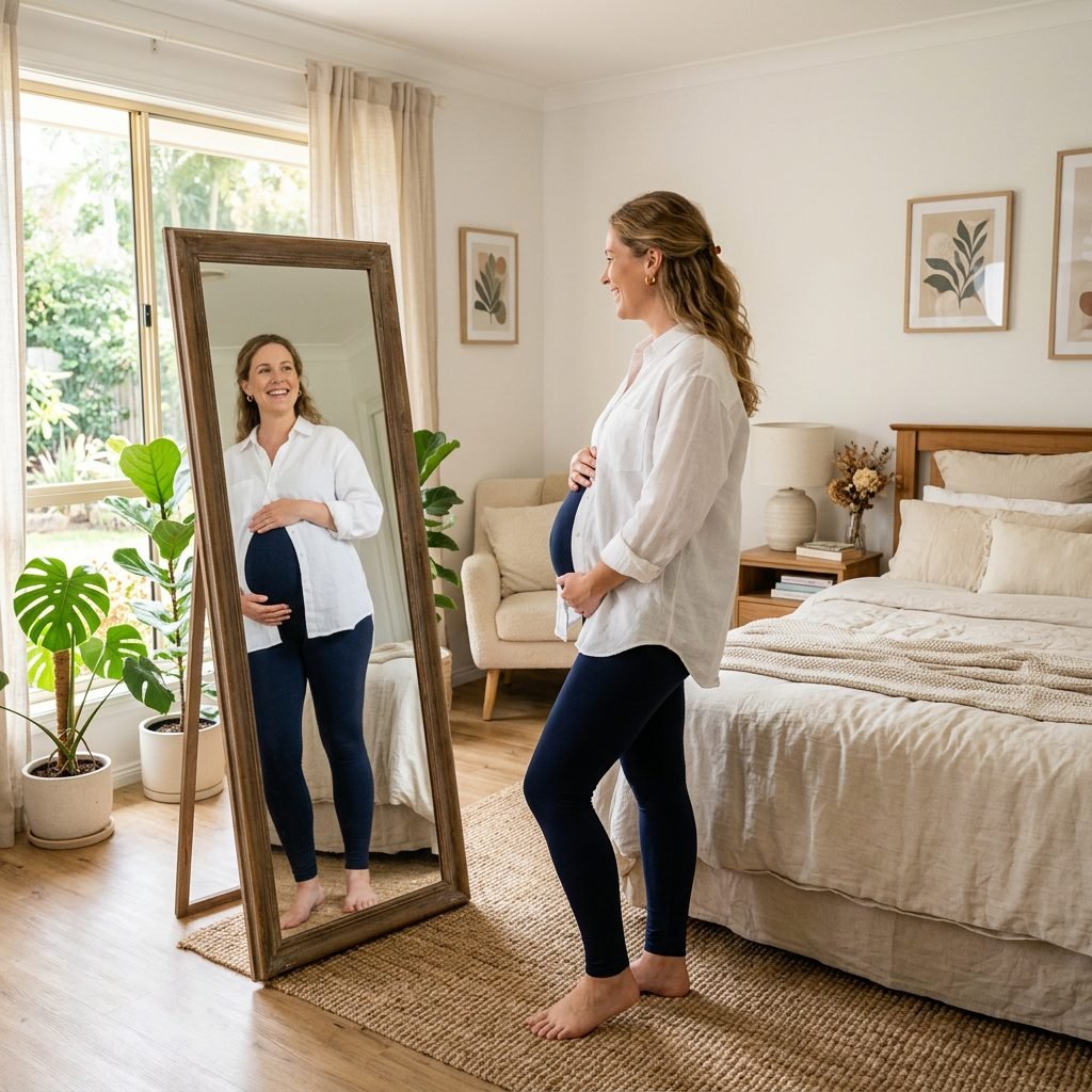 How to Style an Oversized Linen Shirt for an Effortless Budget Maternity Outfit