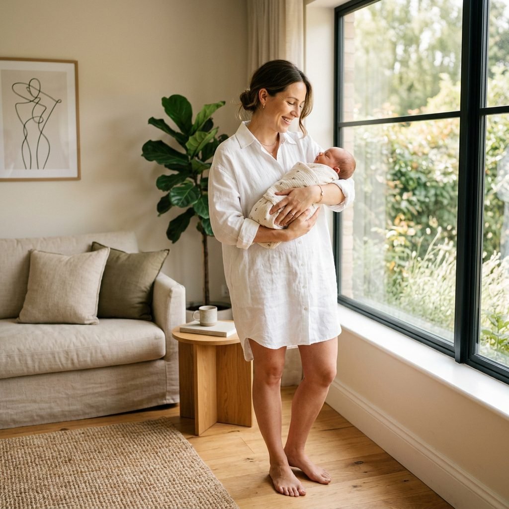 How to Style Oversized Shirt Dresses for Chic, Breastfeeding-Friendly Postpartum Looks