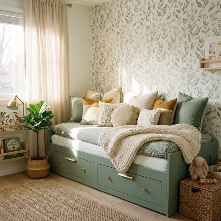 How to Turn an IKEA Brimnes Daybed Into a Stunning Nursery Daybed
