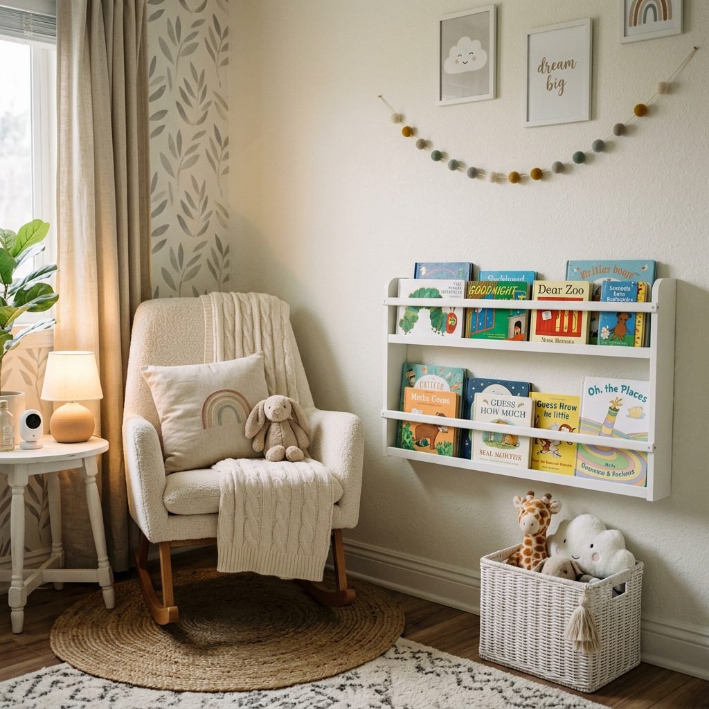 How to Turn an IKEA Tjusig Shoe Rack into a Modern Nursery Bookshelf