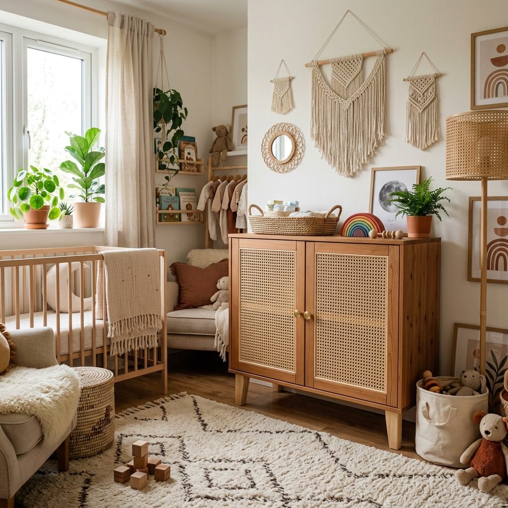 How to Turn the IKEA IVAR Cabinet into a Boho-Style Nursery Wardrobe