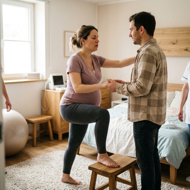 How to Use Asymmetric Lunges to Help Your Baby Descend Faster in Active Labor