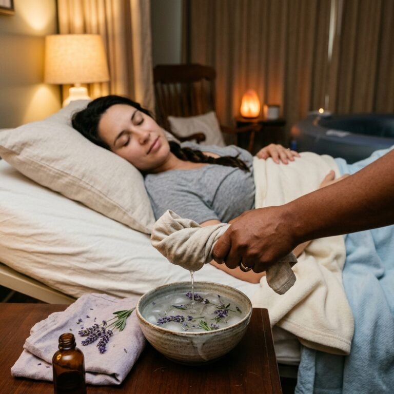 How to Use Essential Oil Cold Compresses for Natural Pain Management in Labor