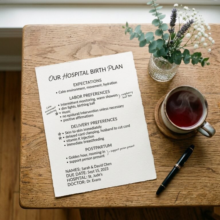 How to Write a Doula-Approved Hospital Birth Plan That Doctors Respect