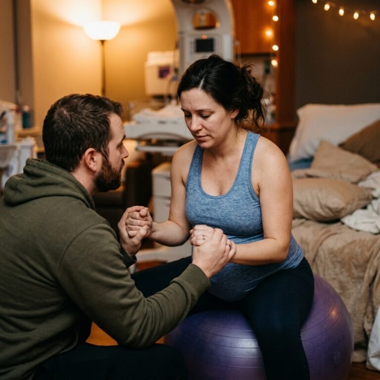 How Your Birth Partner Can Help You Do Supported Squats During Active Labor
