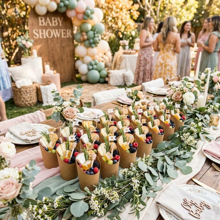 Individually Portioned Grazing Cups: The Chic & Cheap Baby Shower Food Trend