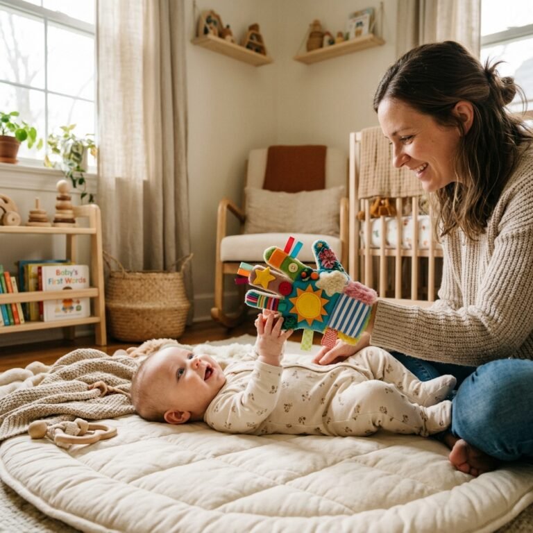 Make a DIY Sensory Glove in Under 10 Minutes to Keep Baby Engaged