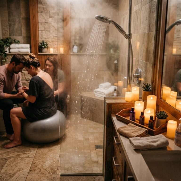No Birth Tub? How to Use a Standard Hospital Shower for Intense Labor Pain Relief