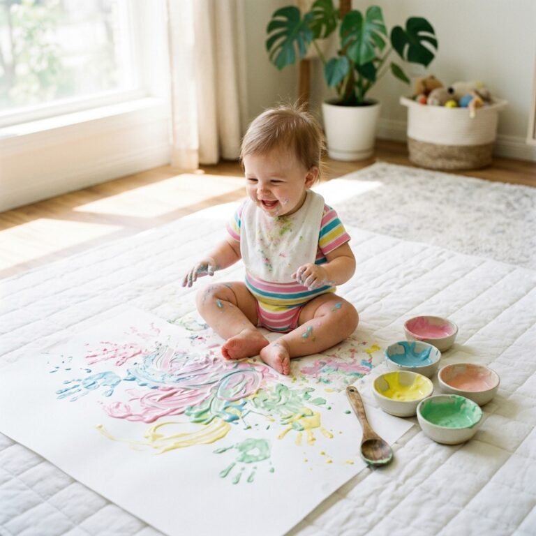 No-Cook Edible Greek Yogurt Paint: Safe and Taste-Safe Sensory Play for Babies