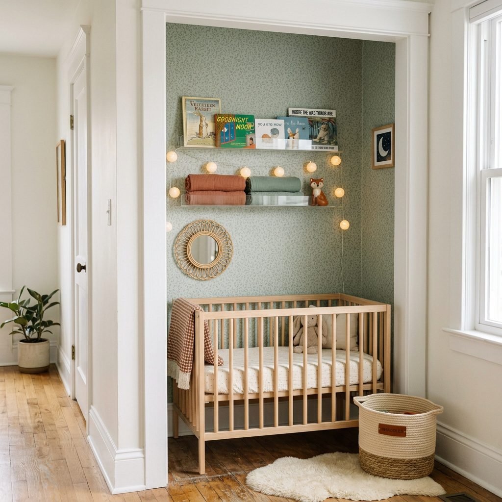 No Space? How to Convert a Hallway Alcove into a Cozy Mini Nursery Nook