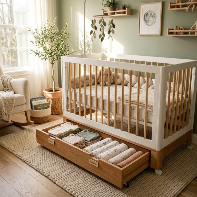 No Space? Try These Rolling Under-Bed Drawers for Hidden Baby Storage