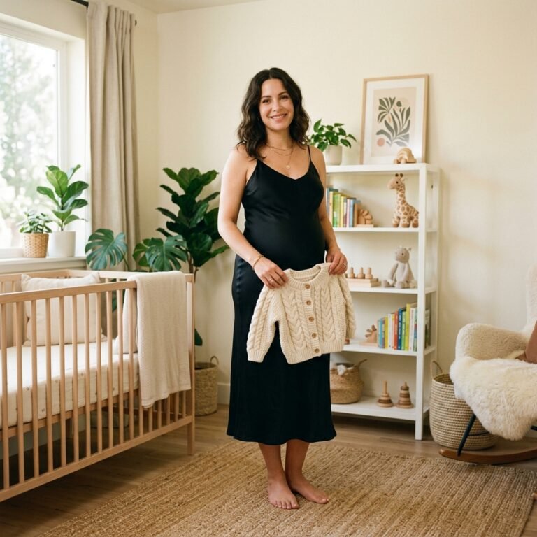 One Dress, Five Ways: How to Style a Black Slip Dress During Pregnancy