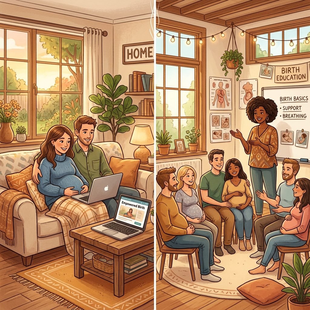 Online Vs. In-Person Birth Classes: Which One Actually Prepares You?
