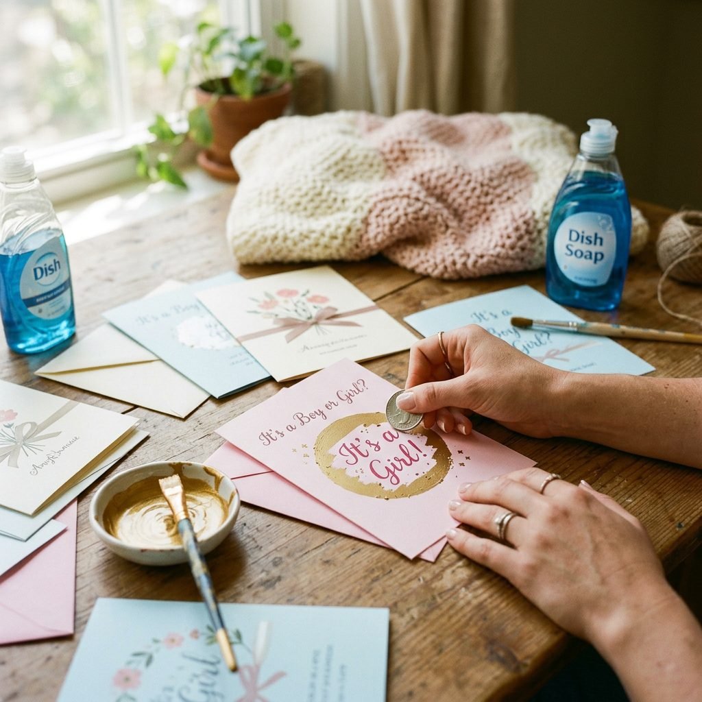 Scratch and Reveal! How to Make DIY Scratch-Off Birth Announcements