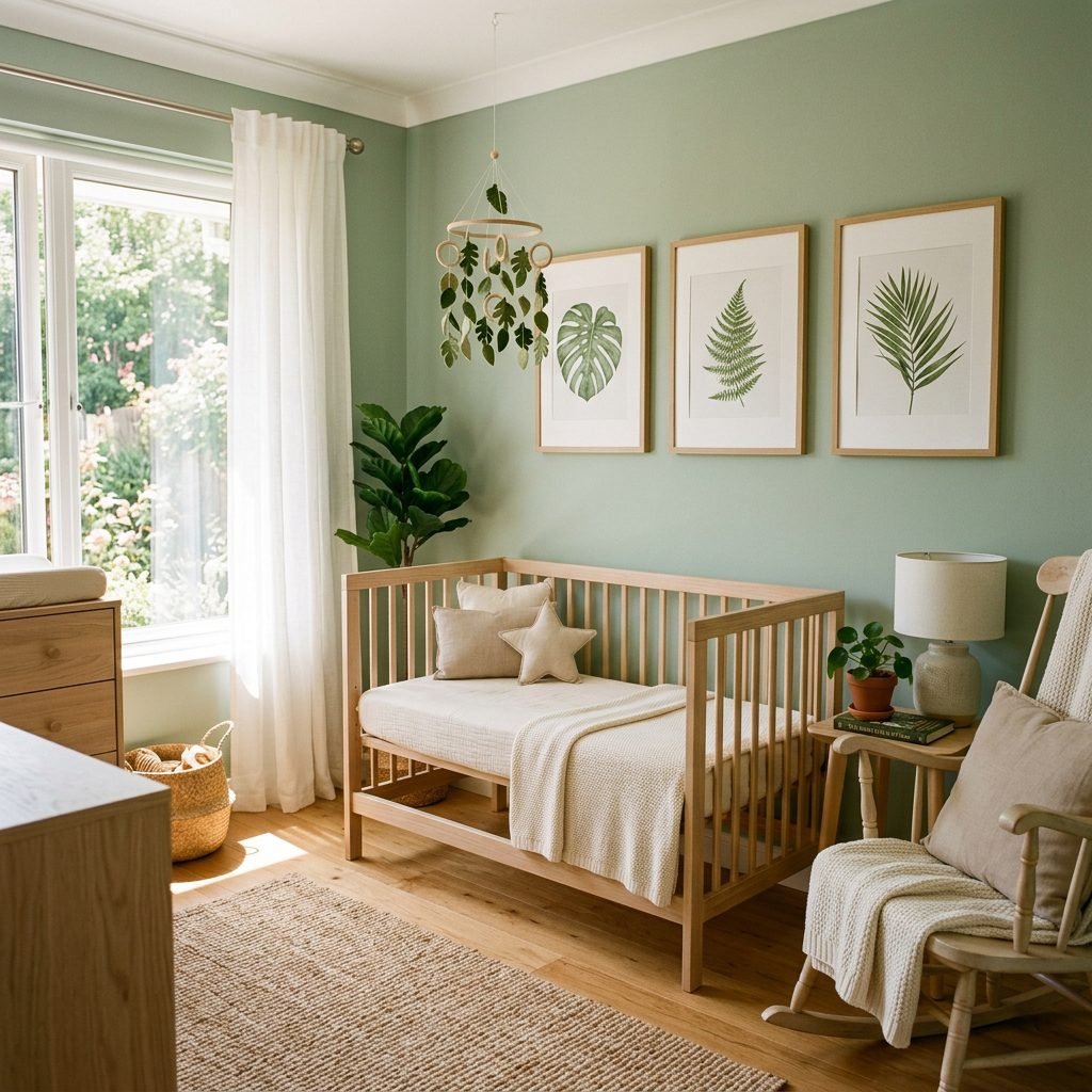 Serene Gender Neutral Botanical Nursery Theme Decor Ideas On A Budget