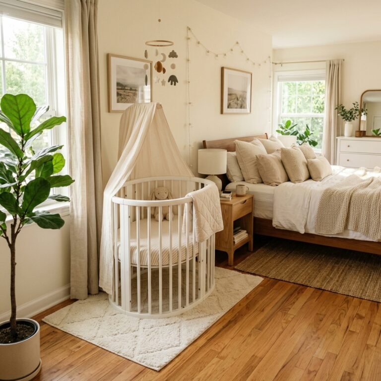 Sharing a Room: Clever Layout Ideas to Fit a Mini Crib in Your Master Bedroom