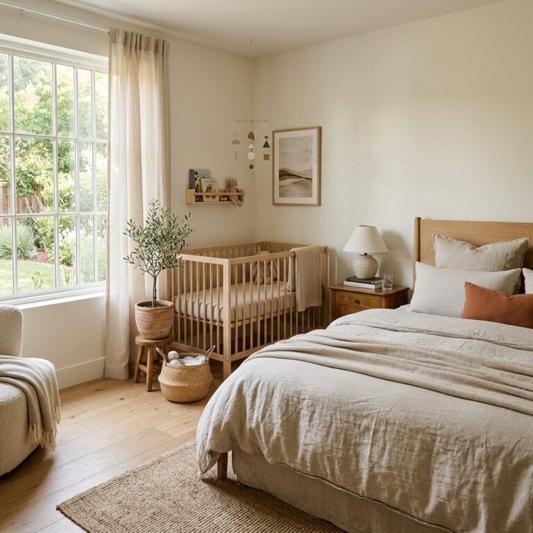 Smart Layouts: 5 Floor Plans for a Minimalist Nursery Corner in Your Master Bedroom