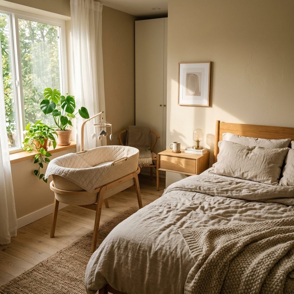 Space-Saving Layouts: How to Fit a Bassinet in a Tiny Master Bedroom