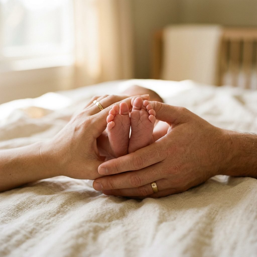 Step-by-Step Guide: Capturing the Classic Parents' Hands Newborn Portrait on Your iPhone
