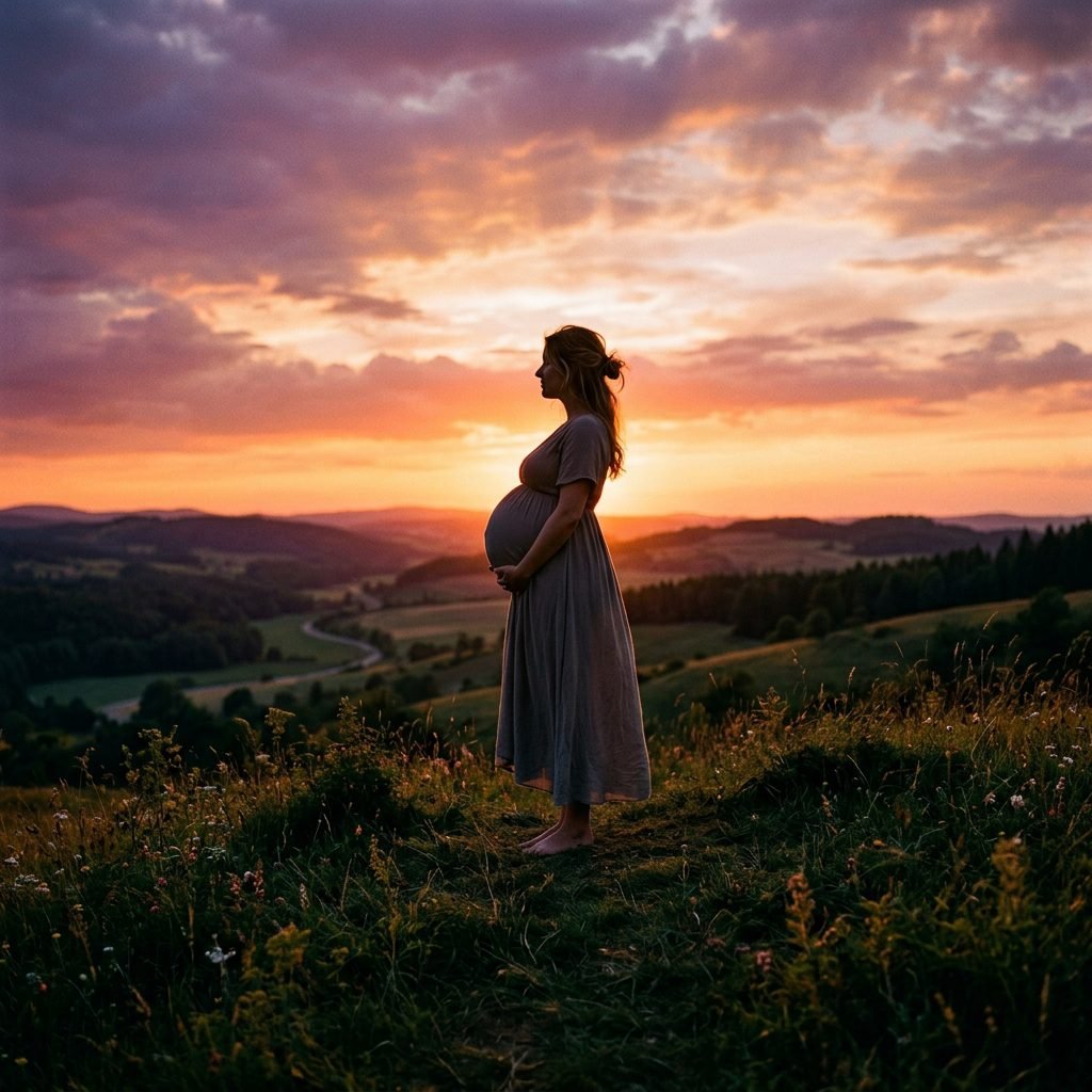 Sunset Silhouette: Step-by-Step Guide to Outdoor Maternity Silhouette Photos
