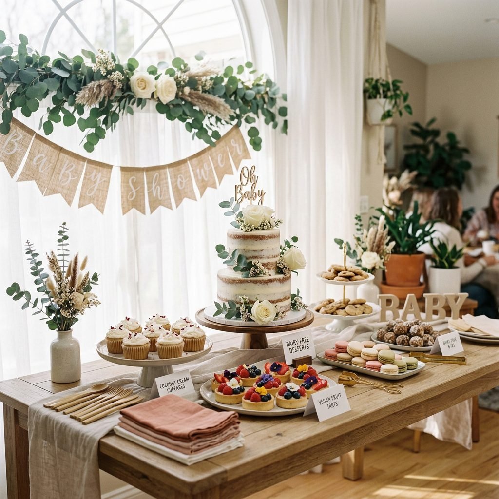 Sweet & Allergy-Friendly: The Ultimate Dairy-Free Baby Shower Dessert Table Guide