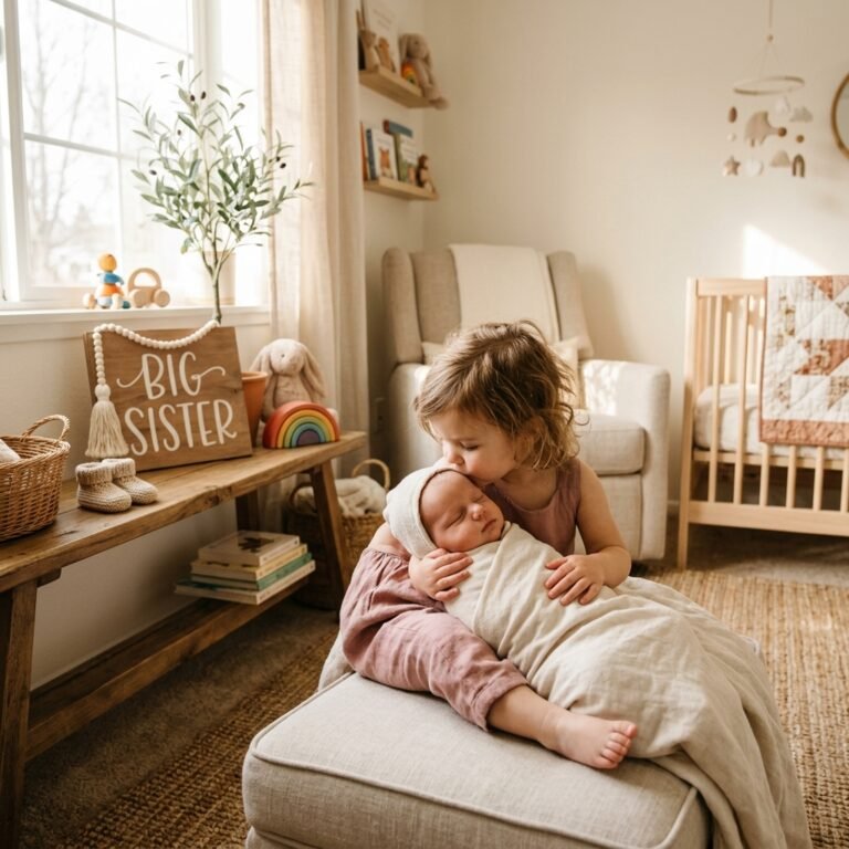 Sweet and Creative Sibling Birth Announcement Photo Ideas You Can Recreate