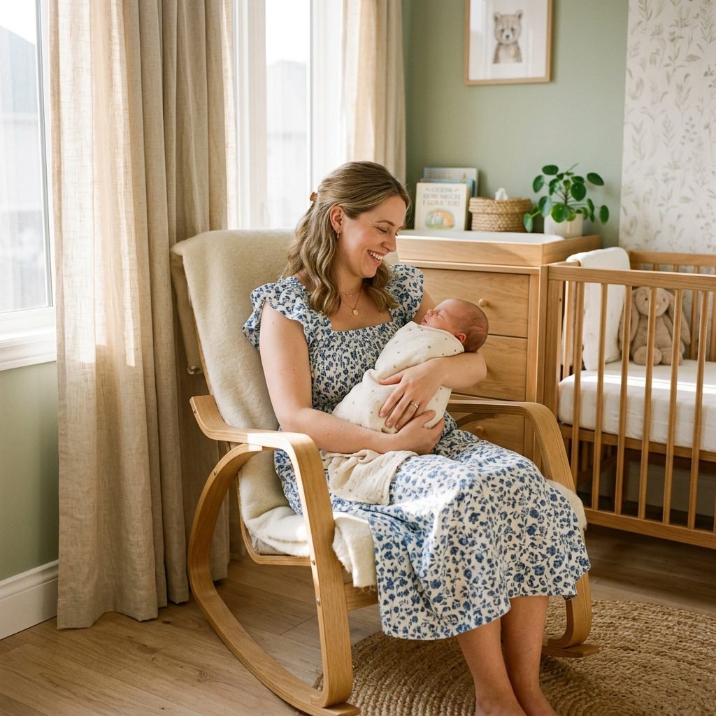 The Best Smocked Bodice Midi Dresses for Easy Postpartum Nursing
