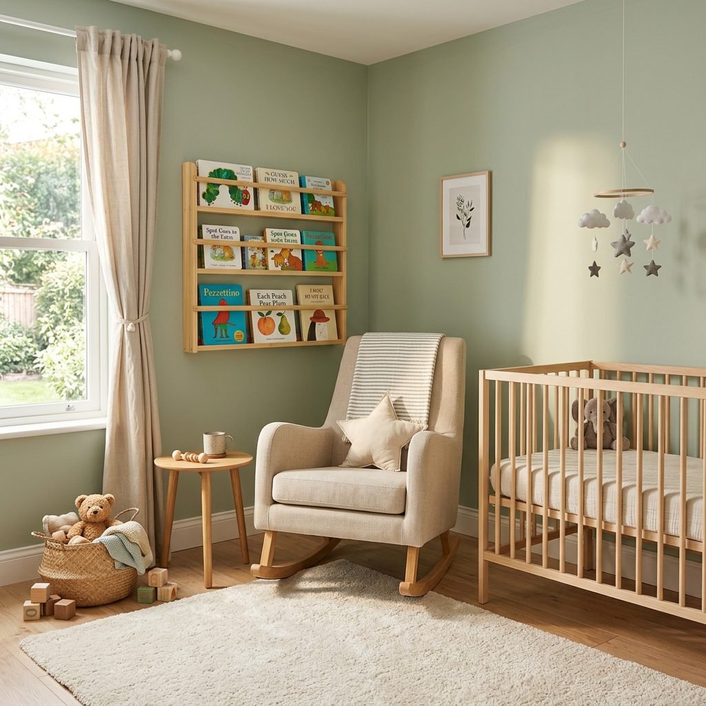 The Brilliant $5 IKEA Plate Holder Nursery Book Display Hack You Need to Try