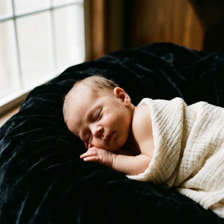 The Dark-Moody Newborn Photo Secret: How to Shoot High-Contrast Portraits Using One Window