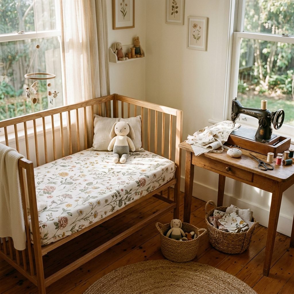 The Easiest Step-by-Step Tutorial to Sew Your Own Custom Cotton Crib Sheets