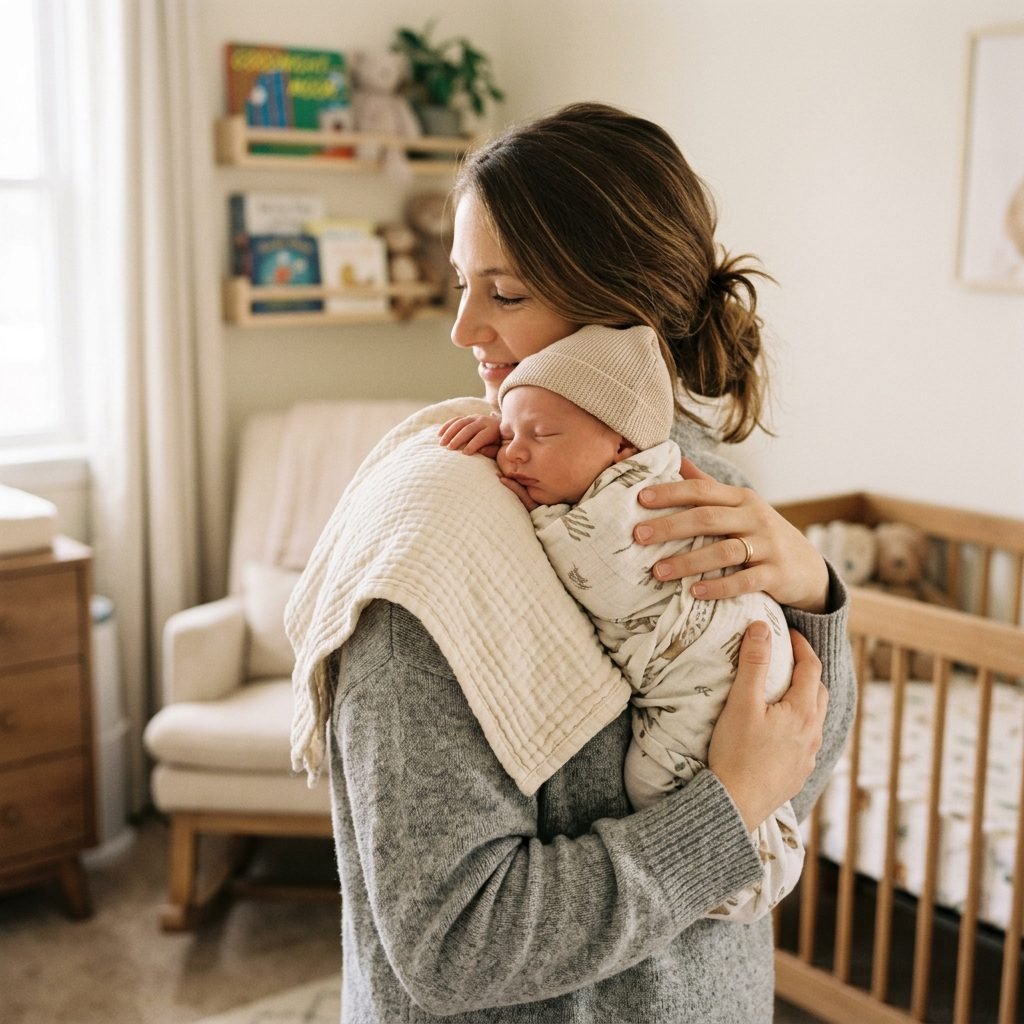 The Gentle Over-The-Shoulder Burping Technique For Stubborn Infant Gas