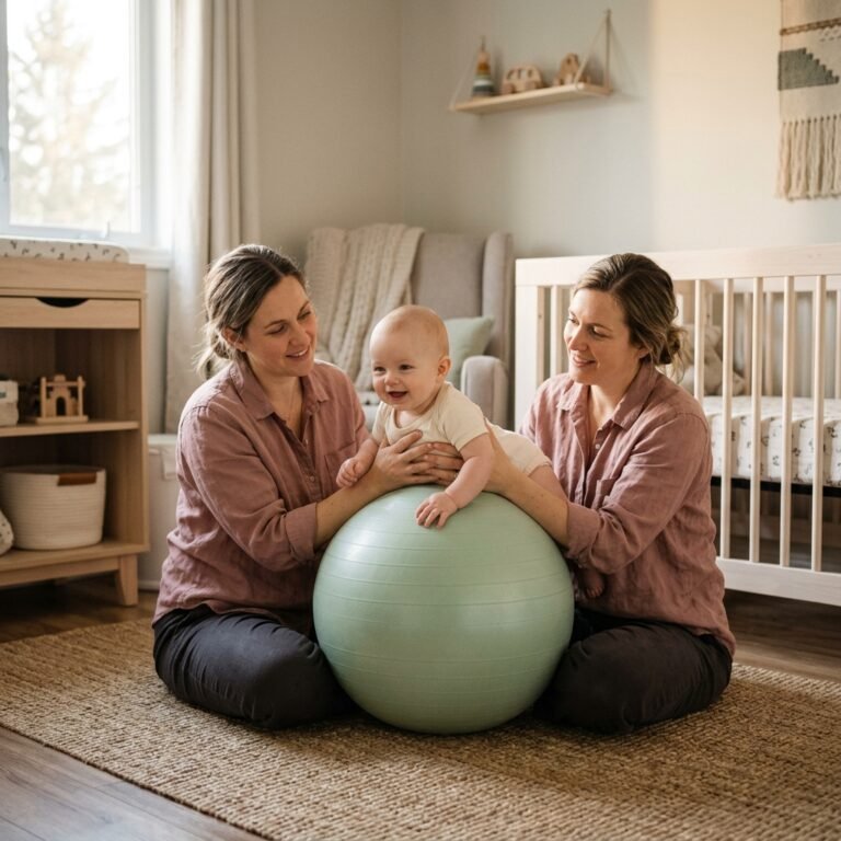 The Gym Ball Trick: How to Make Tummy Time Fun for Babies Who Cry Instantly