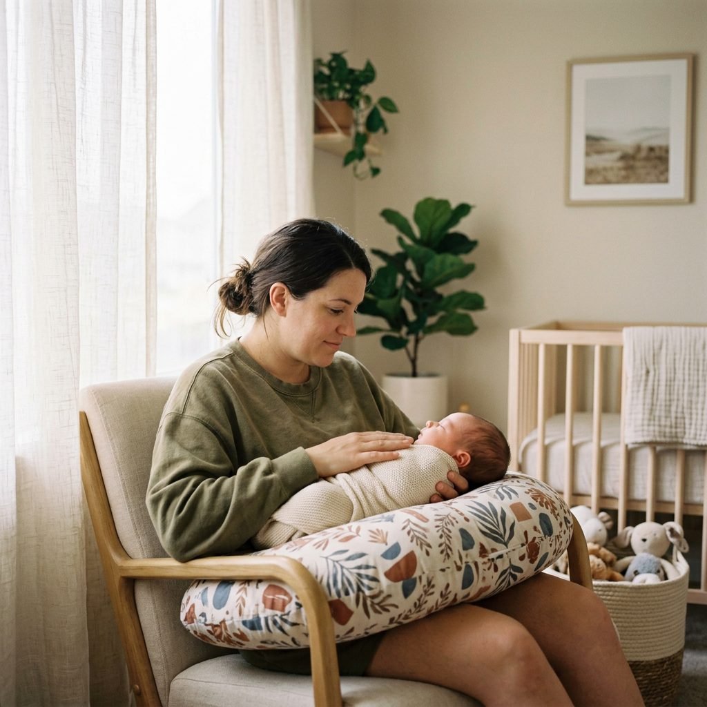 The Modified Side-Lying Burping Technique on a Nursing Pillow for Stubborn Gas