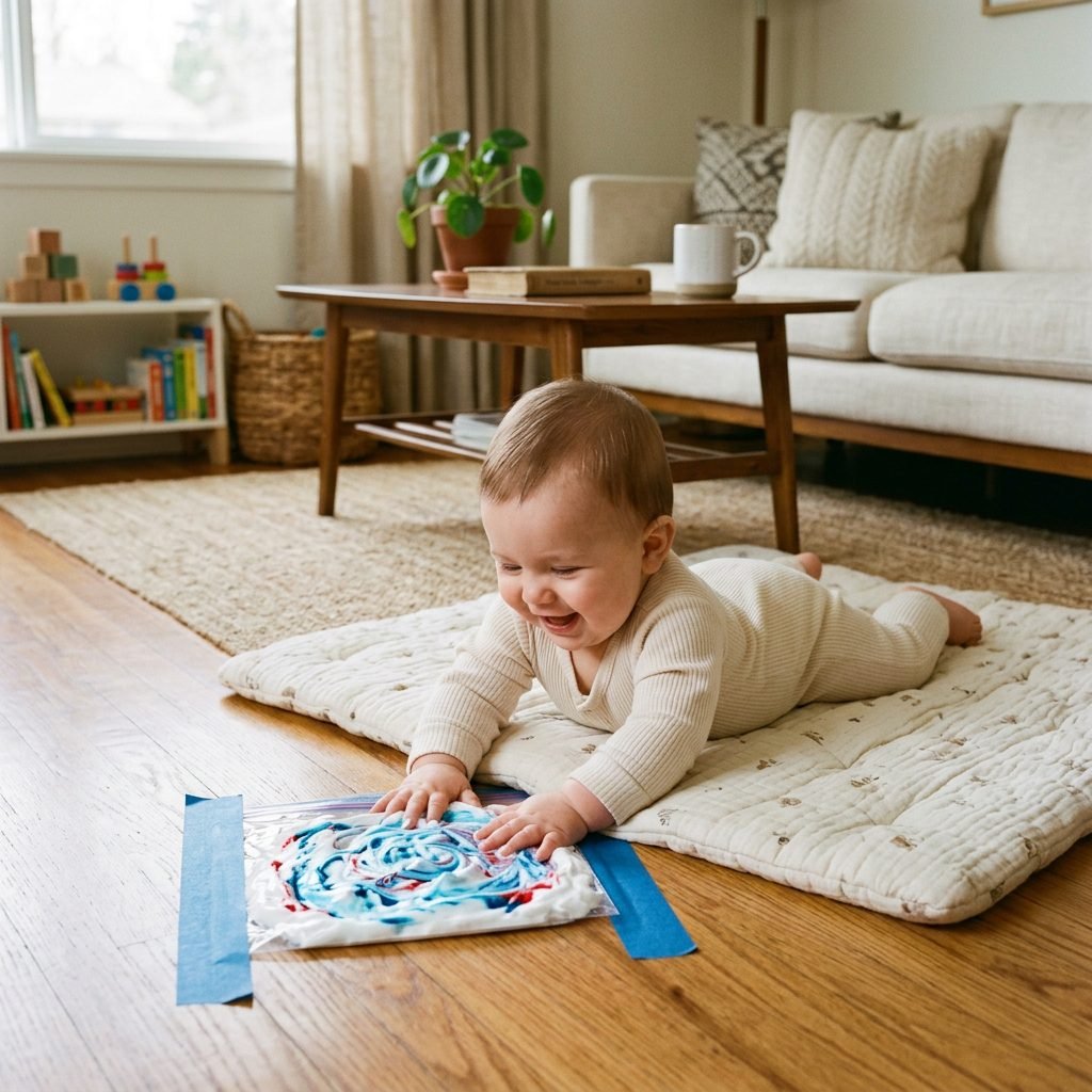 The No-Mess Shaving Cream Sensory Bag Your Baby Can Play With for Hours