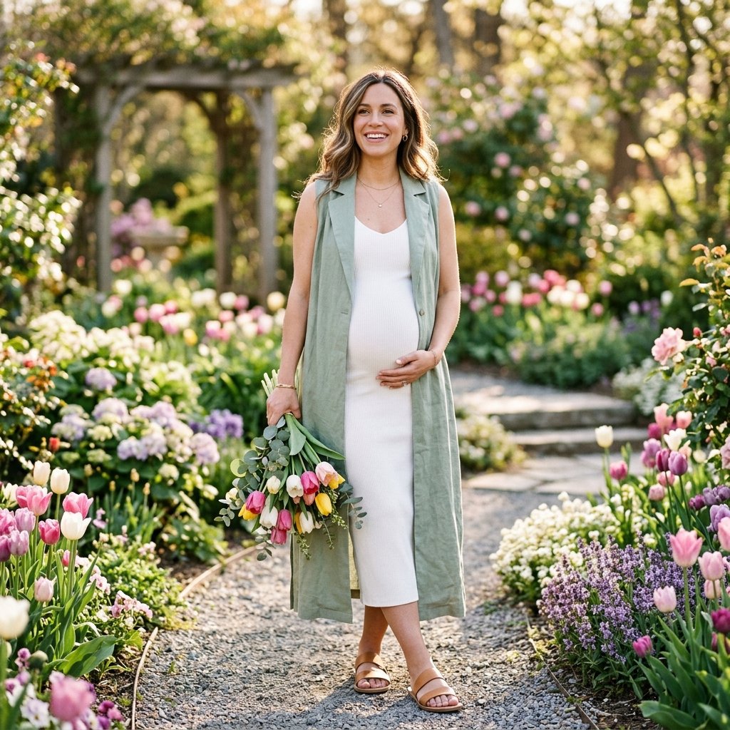 The Spring Maternity Layering Guide: How to Style Duster Vests & Cardigans