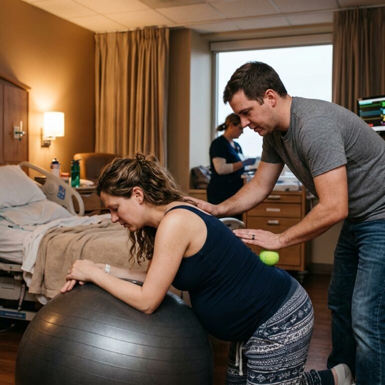The Tennis Ball Trick: How to Use a Tennis Ball for Back Labor Relief