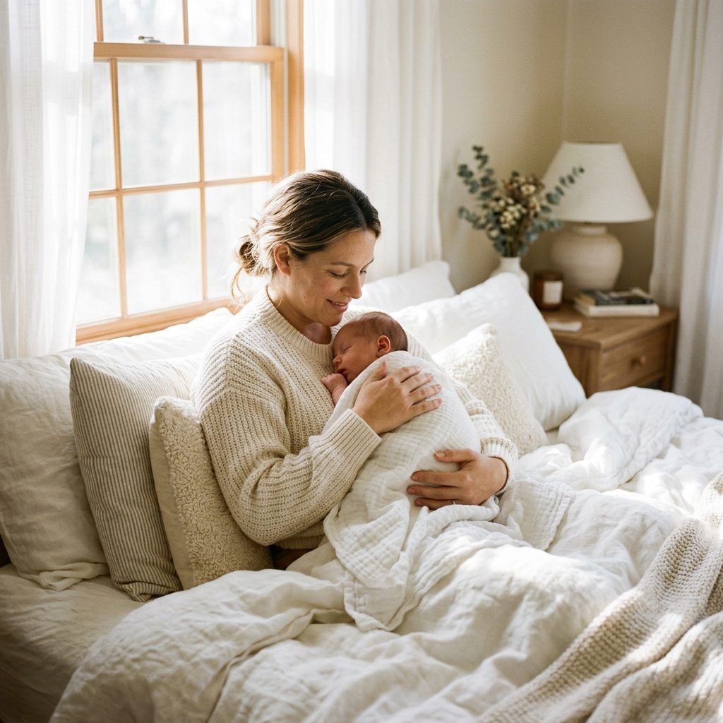 The Warmest Holds: Lifestyle Newborn Poses for Parents at Home (iPhone Friendly)