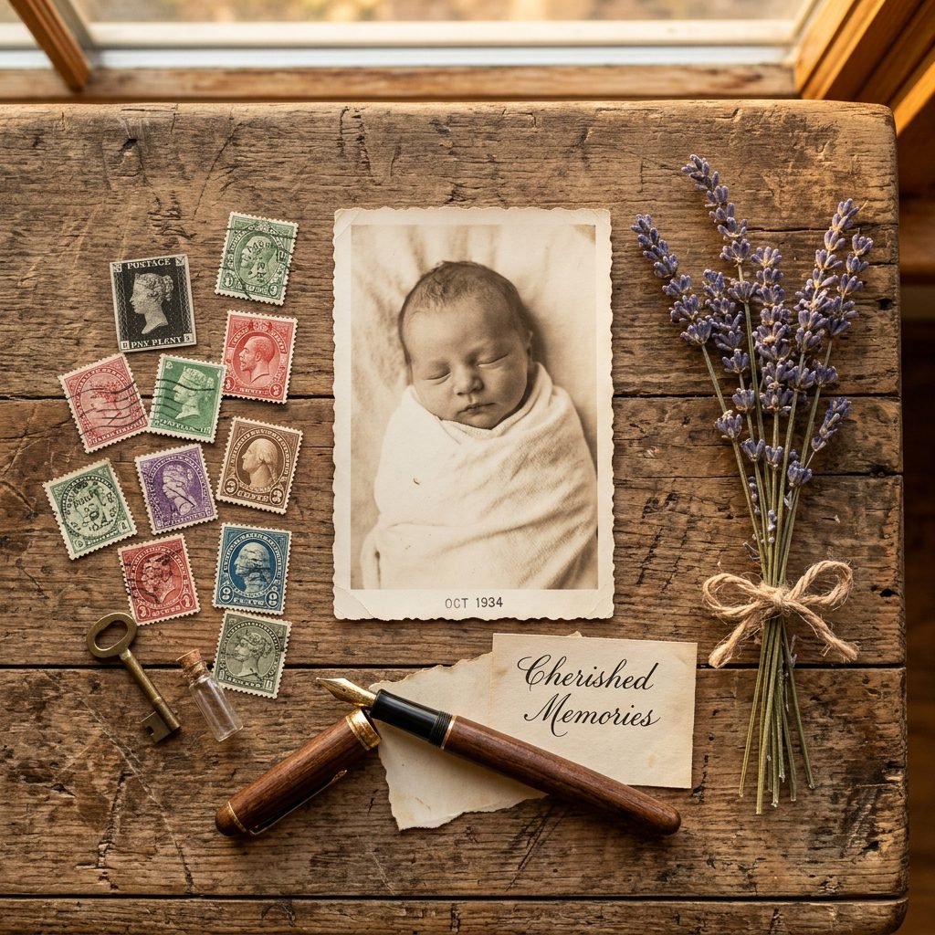 Vintage Postcard Birth Announcements: How to Create a Nostalgic Baby Card