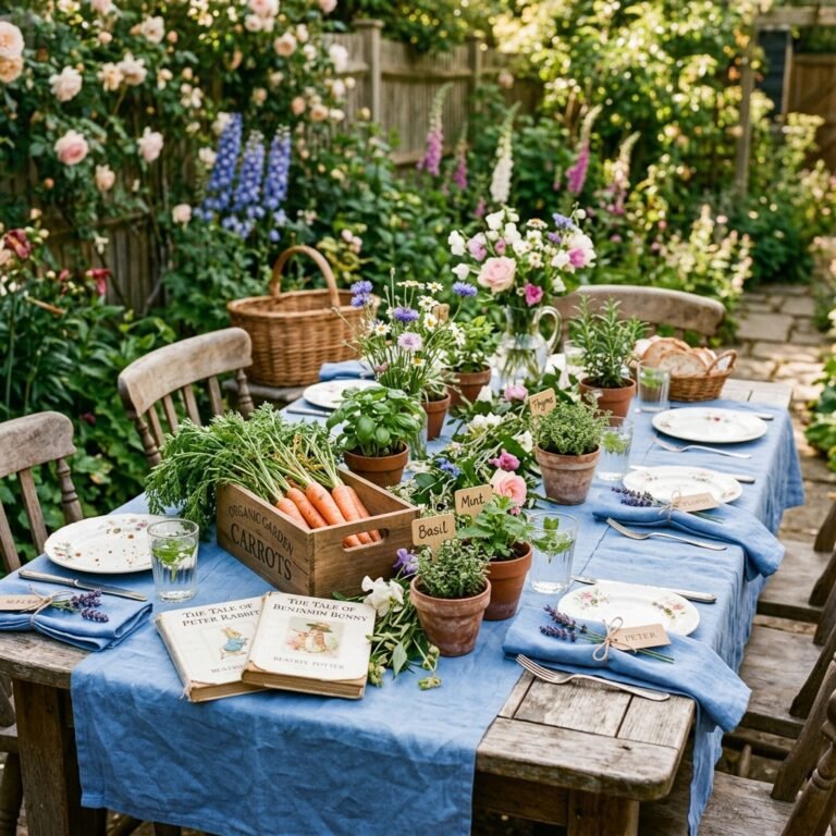Whimsical Peter Rabbit Baby Shower Decorations You Can Make Yourself