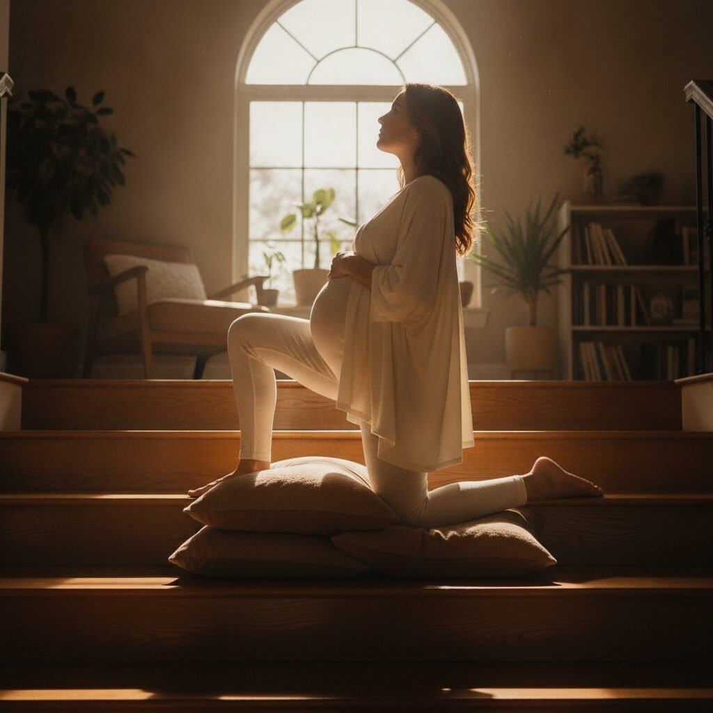Why Kneeling on Stairs Asymmetrically Is the Secret to Speeding Up Labor