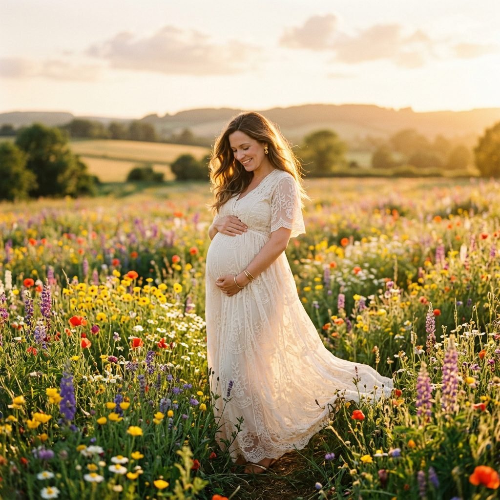 Wildflower Field Maternity Photoshoot: What to Wear and Best Posing Tips